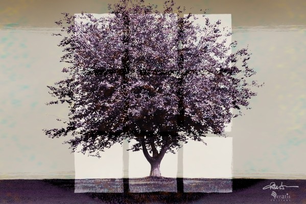 Window2 on a Purple Tree 3x2 by Veratis Editions